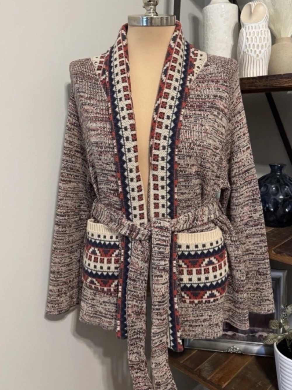 The Great Riding Cardigan – Rust Marl | Size 1 (Small)